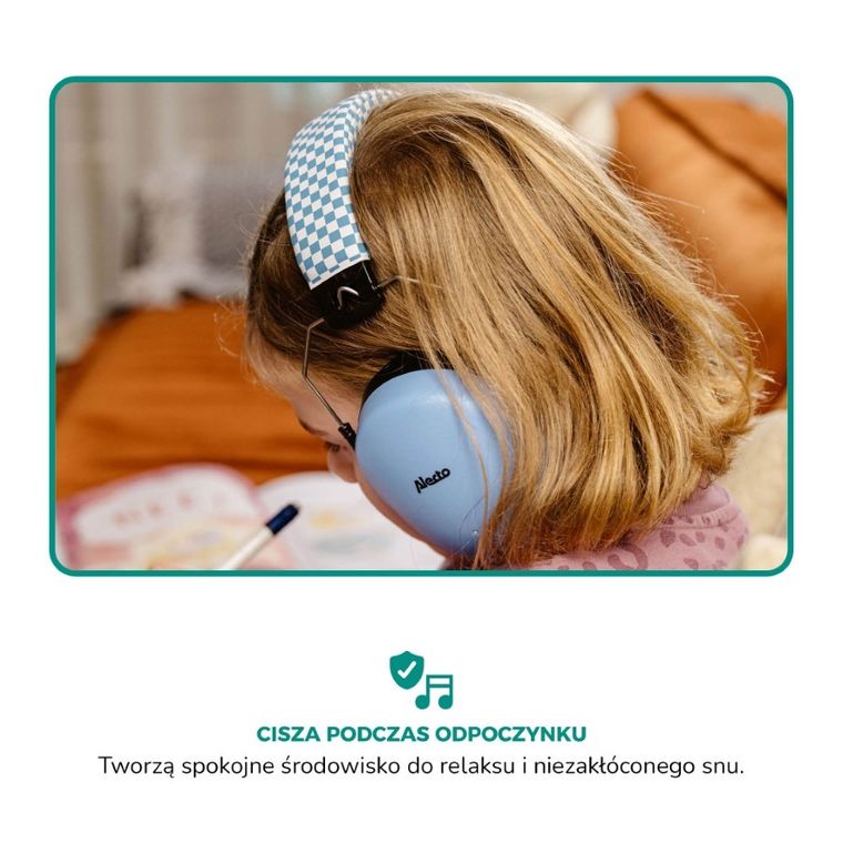 Alecto, BV-71, nauszniki wygłuszające dla dzieci, niebieskie