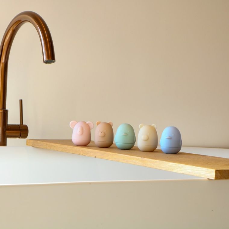 Alecto, zabawki do kąpieli z termometrem, 5 szt.