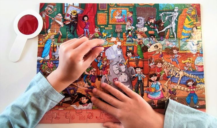 Alexander, Muzeum, puzzle obserwacyjne z lupą, 90 elementów
