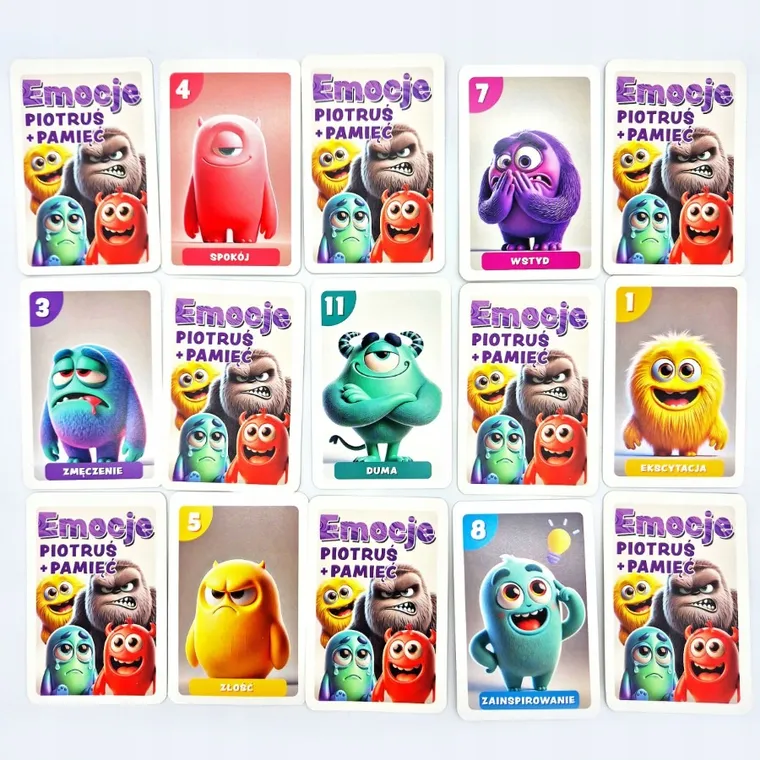 Alexander, Piotruś + Pamięć, Emocje, gra karciana