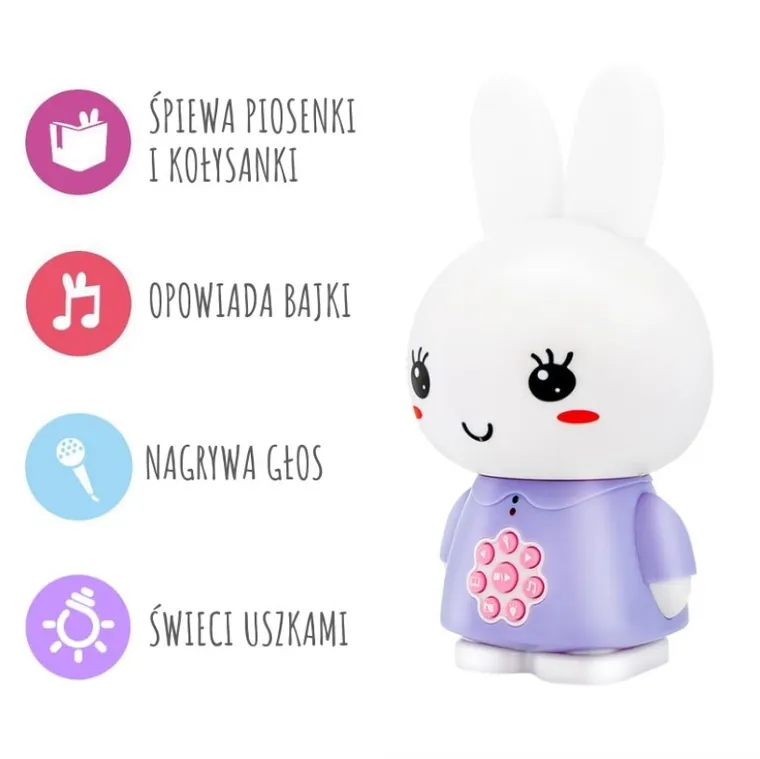 Alilo, Króliczek Honey Bunny, zabawka interaktywna, jasny niebieski