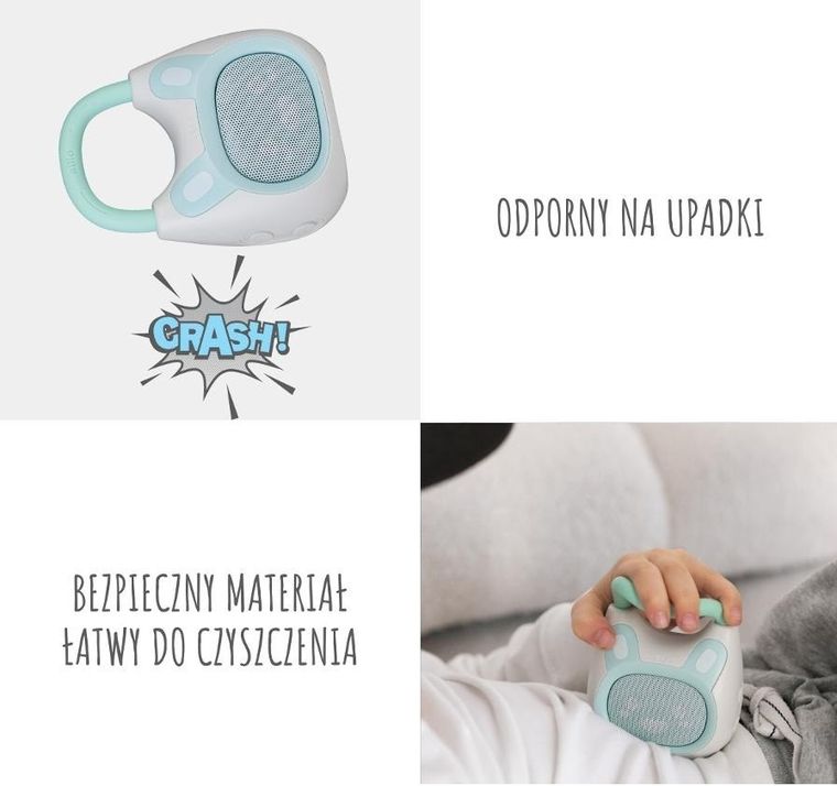 Alilo, Pocket Bunny K1, odtwarzacz MP3 z Bluetooth, niebieski