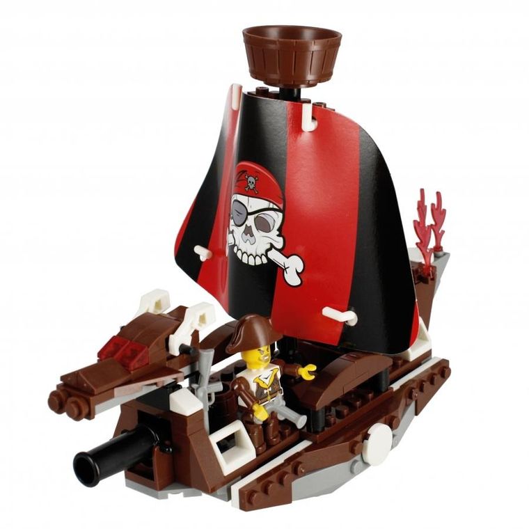 Alleblox, Pirat, klocki konstrukcyjne, 204 elementy