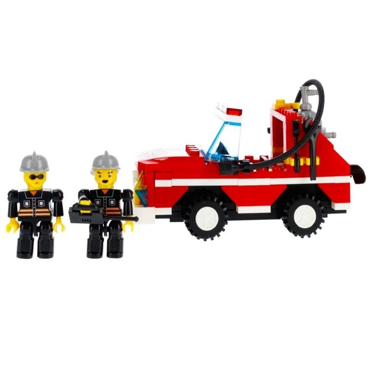 Alleblox, pojazd strażacki, klocki konstrukcyjne, 140 elementów
