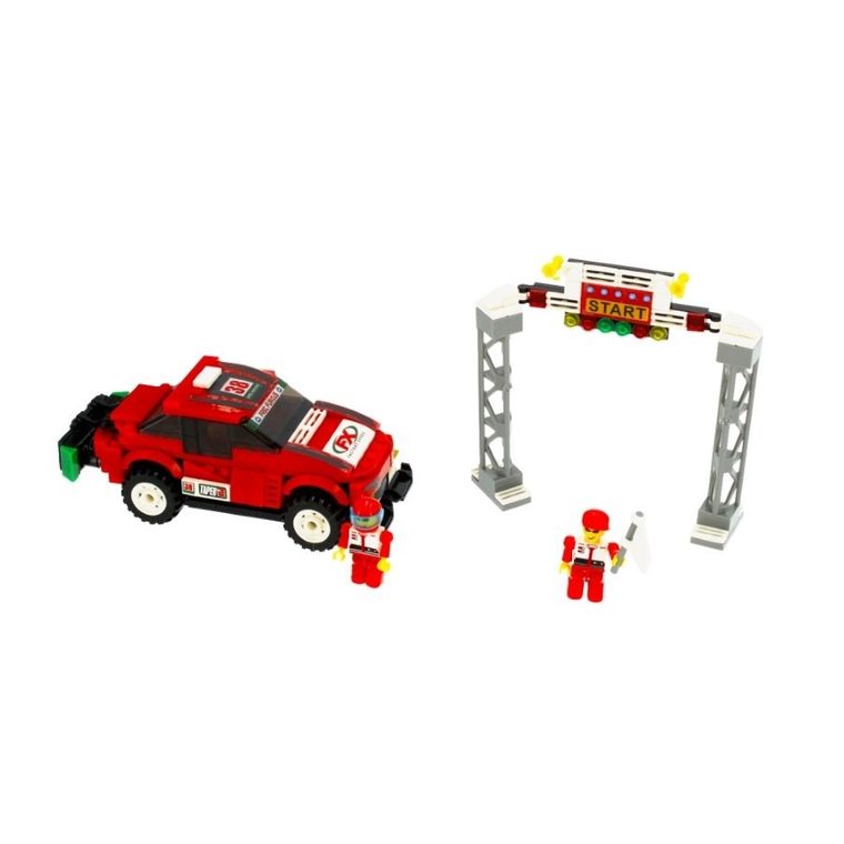 Alleblox, samochód wyścigowy, klocki konstrukcyjne, 255 elementów