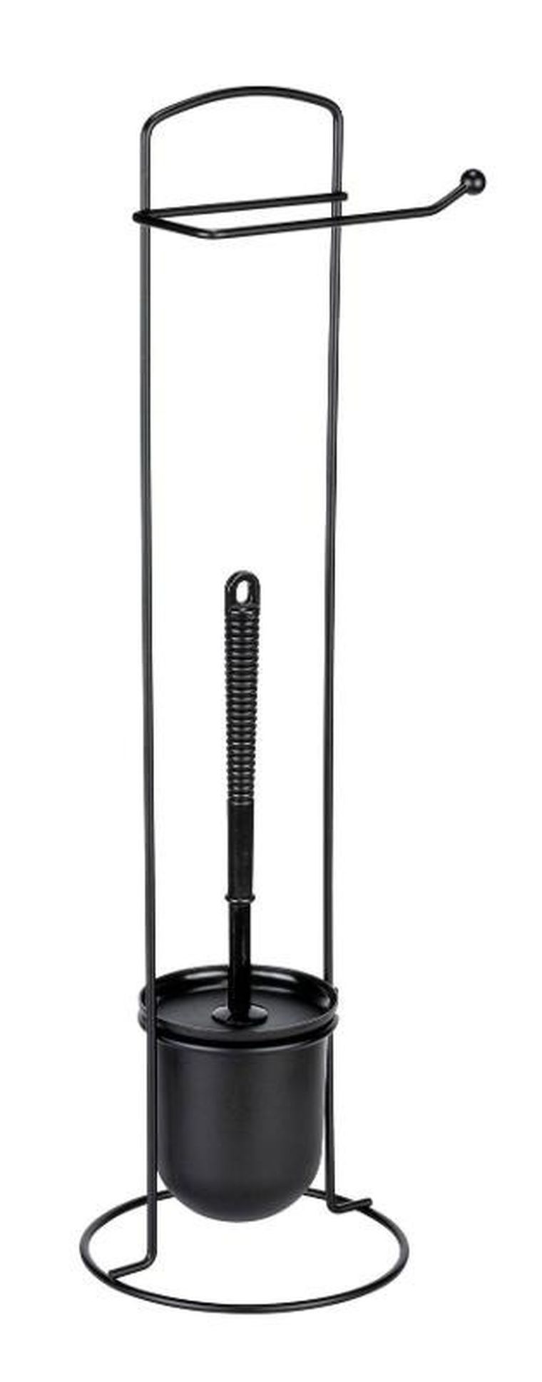 Allstar, Zalea, metalowy stojak na papier w pojemnikiem na szczotkę WC 2w1