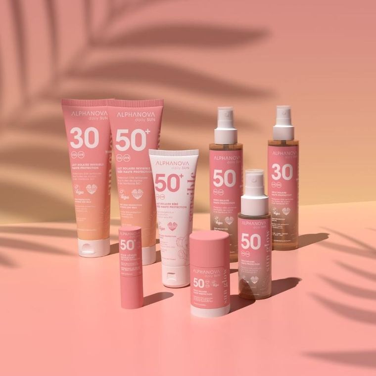 Alphanova, Daily Sun, Glow, pomadka do ust z filtrem SPF50+, 4g