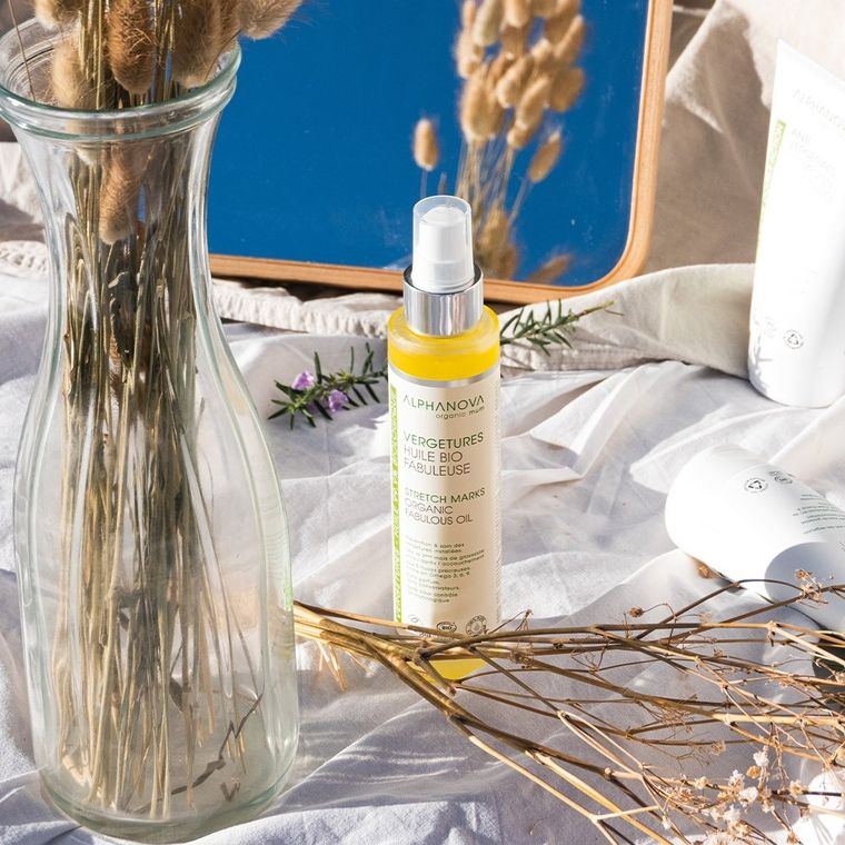 Alphanova Sante, organiczna kompozycja olejków na rozstępy, 100 ml