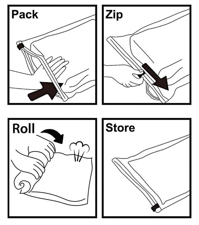 Alpina, worek próżniowy do przechowywania ubrań, 60-80 cm