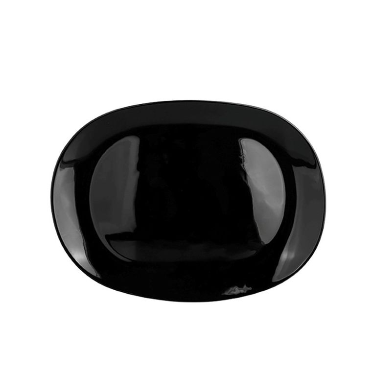 Altom Design, Black Harmony, półmisek, czarny, 33,5-24,5 cm