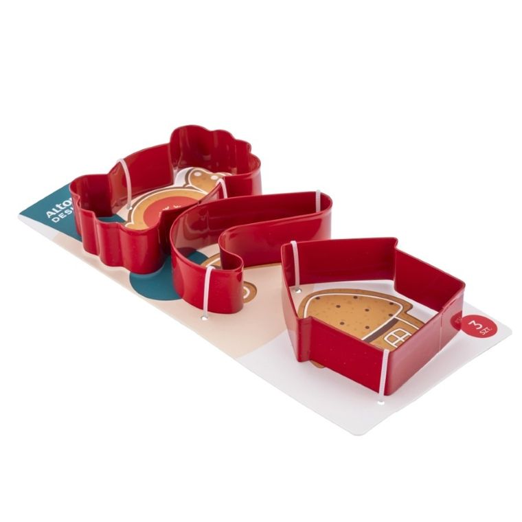 Altom Design, komplet 3 wykrawaczy nierdzewnych, Christmas Sweets