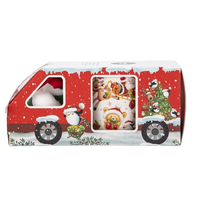 Altom Design, kubek sanie Mikołaja, nbc, 400 ml, z maskotką, color box