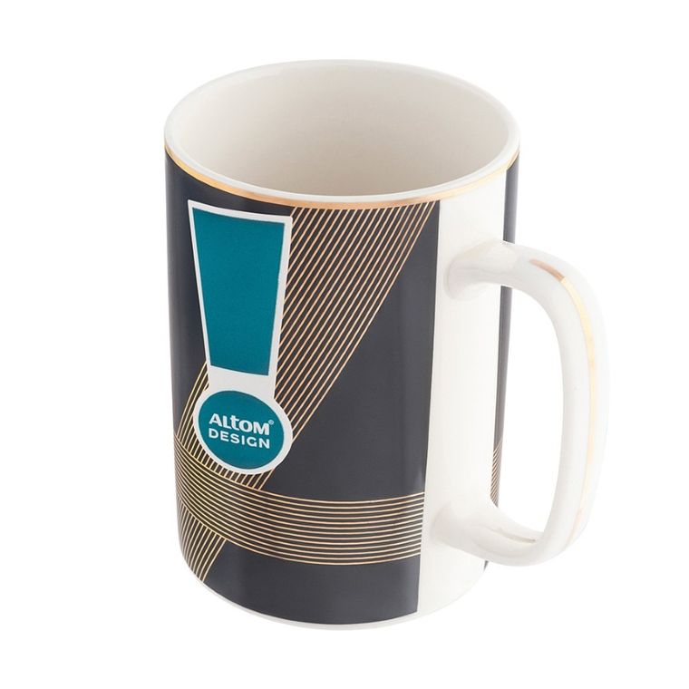 Altom Design, Modern Art, kubek prosty, czarny, 350 ml