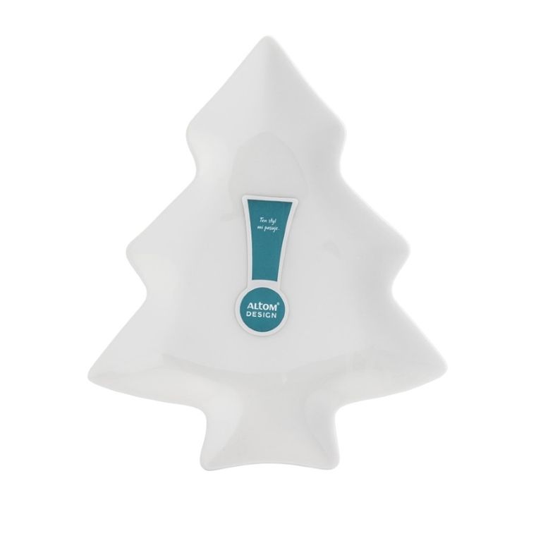 Altom Design, naczynie nbc, choinka, 19.5-16.5-2 cm