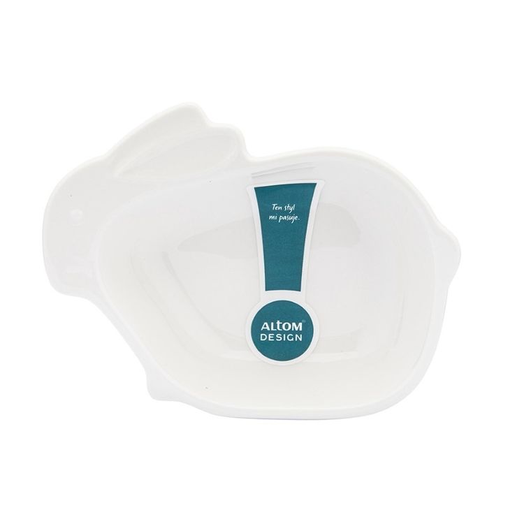 Altom Design, naczynie zajączek, porcelana kremowa, 13,5-10,5-3,5 cm