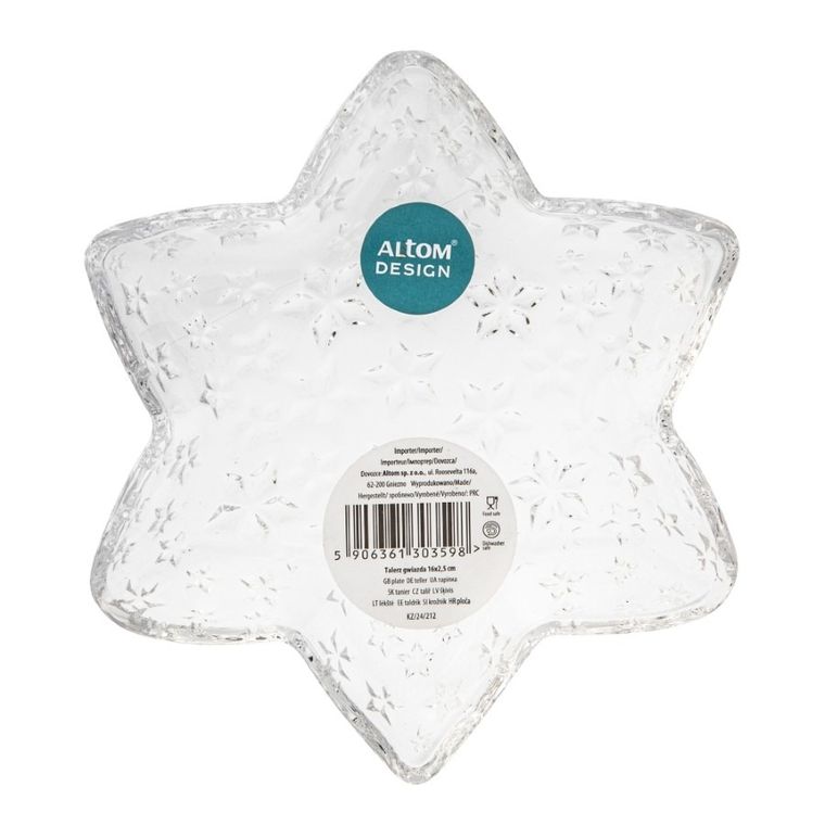 Altom Design, talerz gwiazda, 16-2.5 cm