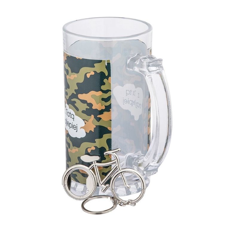 Altom Design, z tatą najlepiej, kufel z otwieraczem i dekoracją, 500 ml