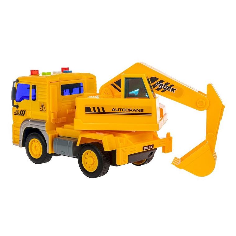 Anek dla Dzieci, koparka, pojazd ze światłem i dźwiękiem