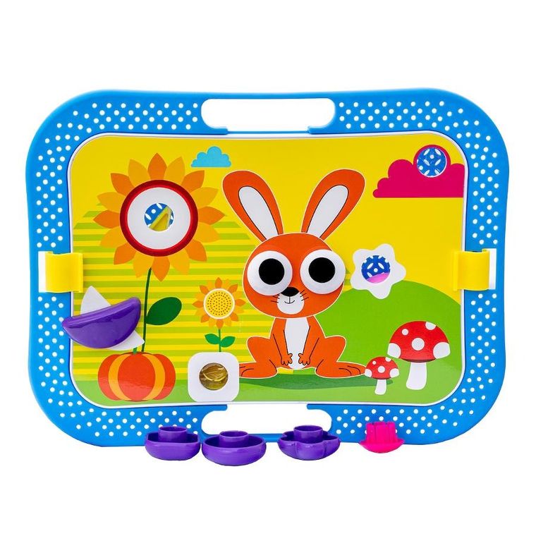 Anek dla dzieci, tablica z puzzlami geometrycznymi