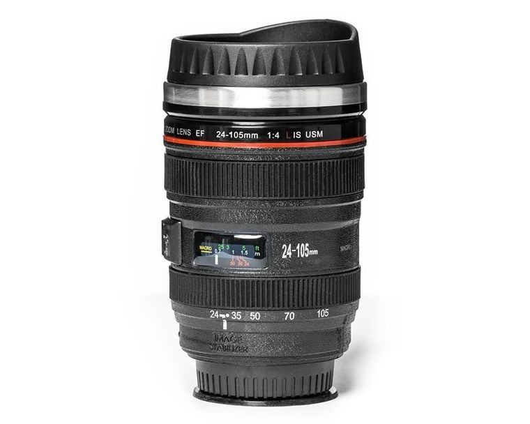 Antygrawitacyjny kubek, obiektyw