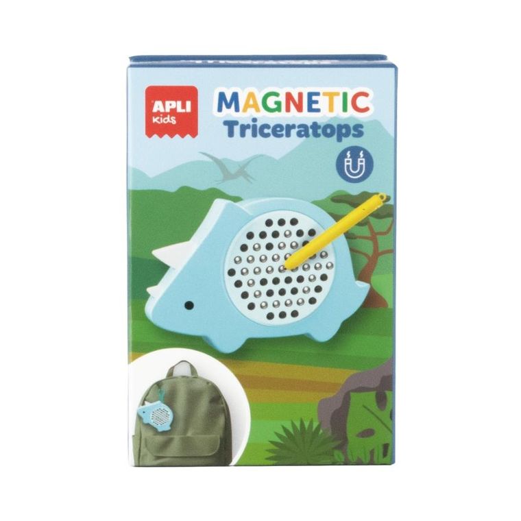 Apli Kids, Dinozaur Triceratops, mała magnetyczna tablica, zawieszka