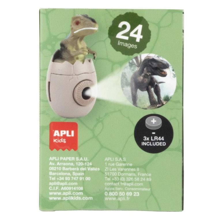Apli Kids, Dinozaur Velociraptor, projektor, 24 slajdy