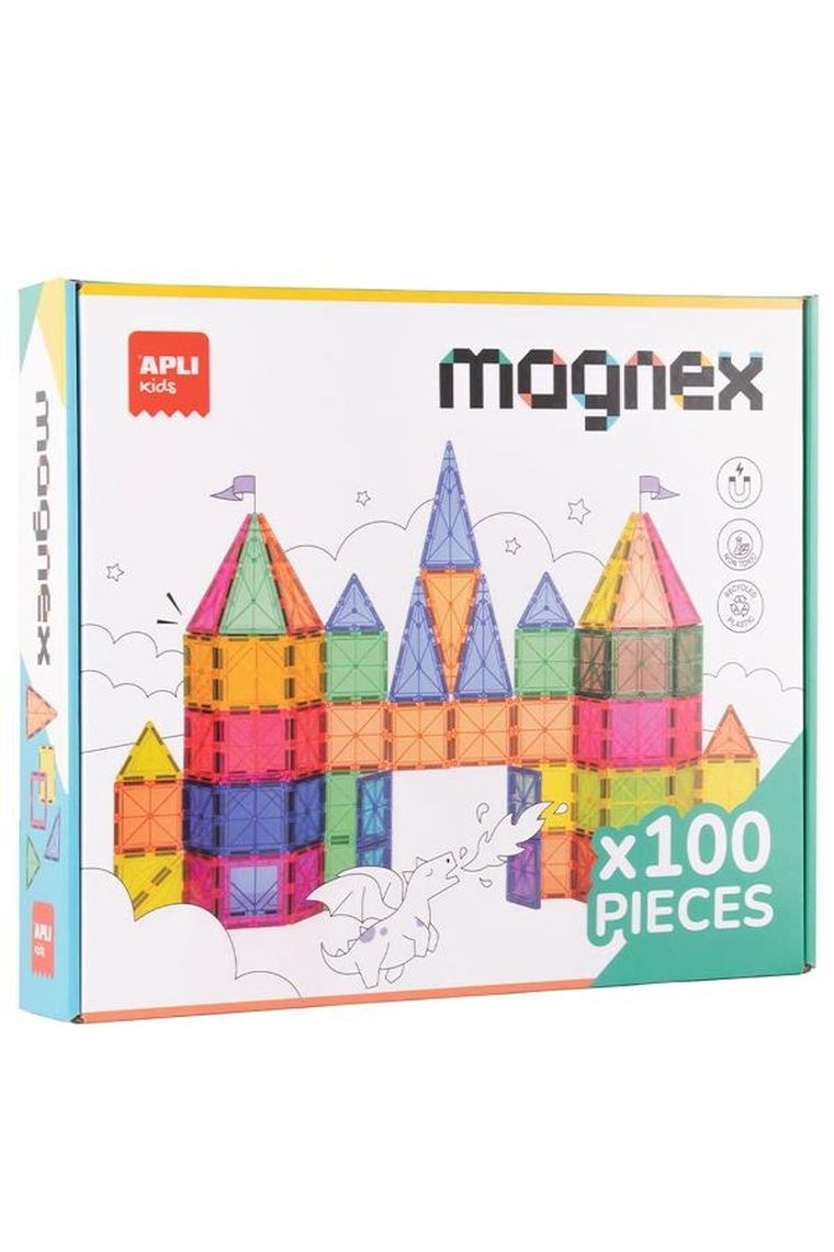 Apli Kids, Magnex, klocki magnetyczne, 100 elementów