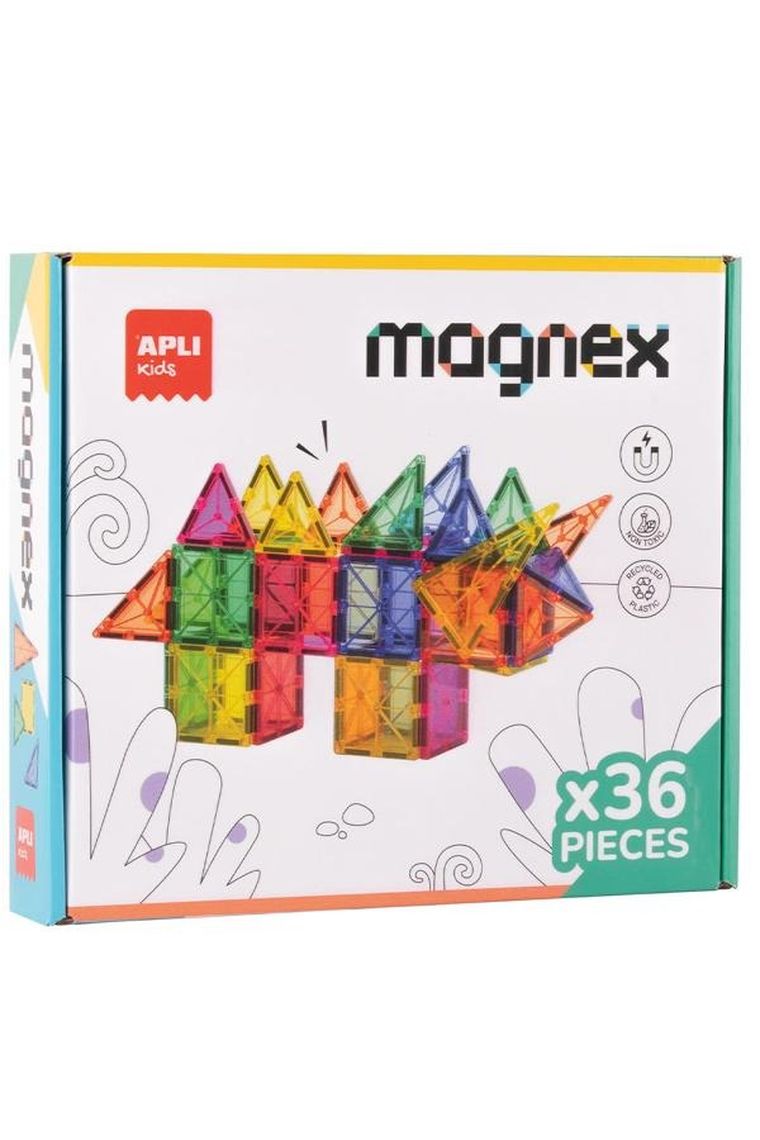 Apli Kids, Magnex, klocki magnetyczne, 36 elementów