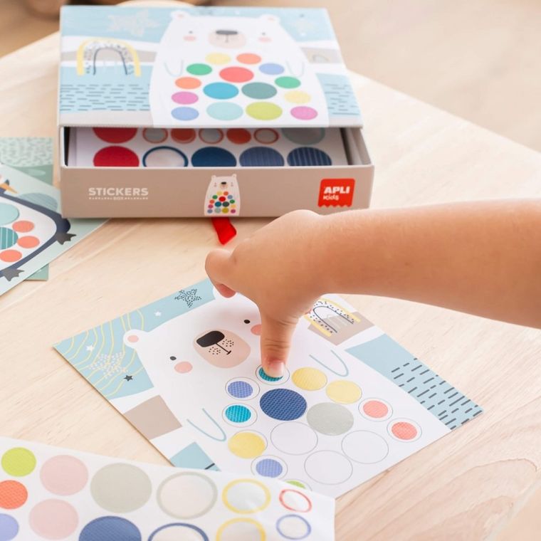 Apli Kids, Miś, zestaw z naklejkami