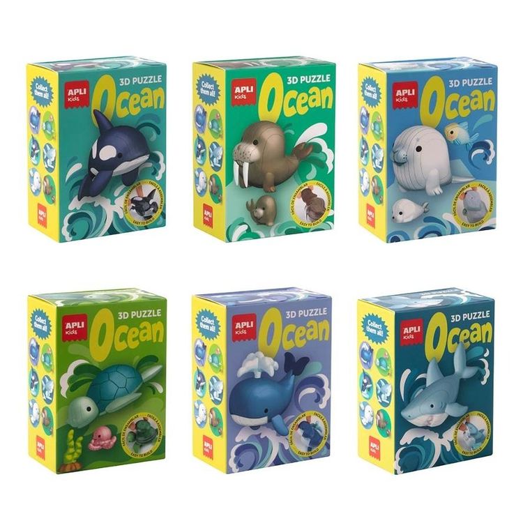 Apli Kids, Ocean, Foka, puzzle 3D