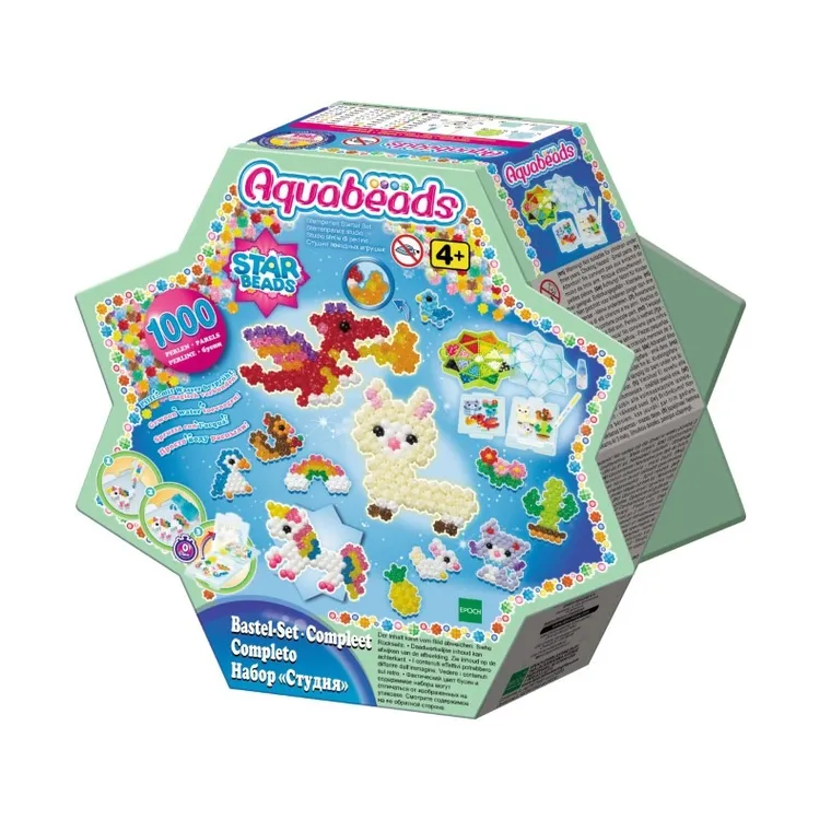 Aquabeads, Gwiazdki, koraliki wodne, zestaw startowy, 1000 elementów, 31601