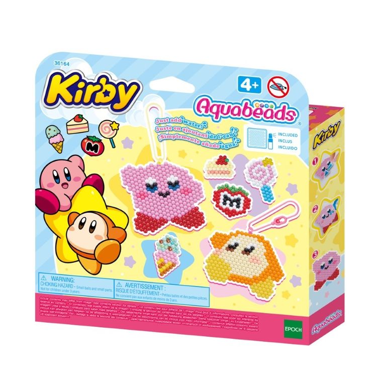 Aquabeads, Kirby, zestaw koralików wodnych do tworzenia breloczków, 36164