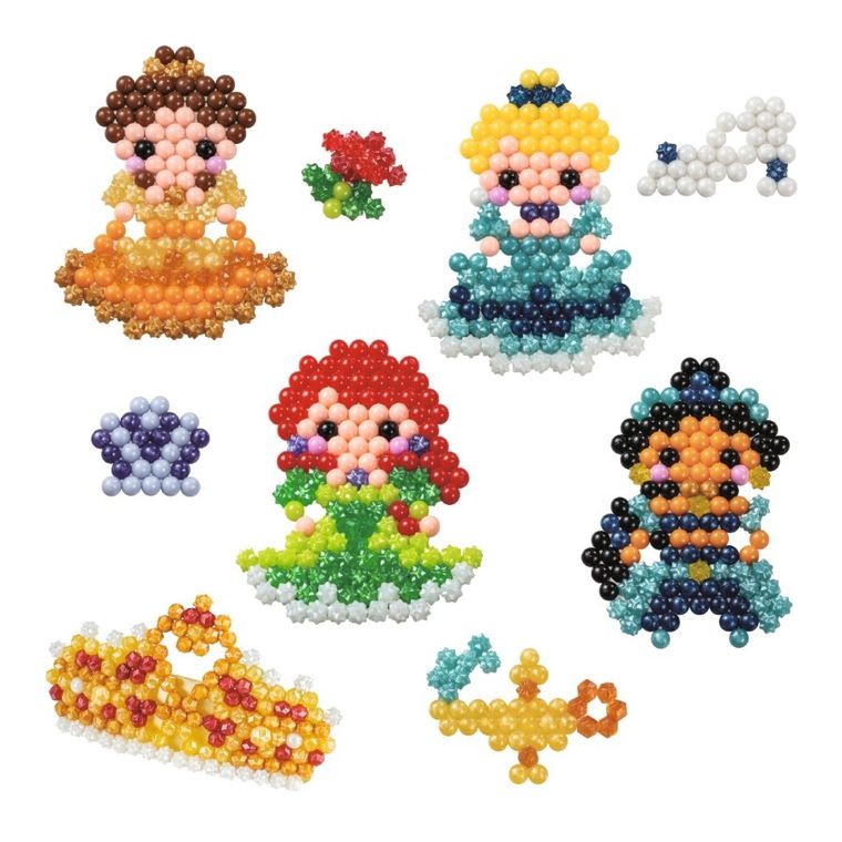 Aquabeads, Księżniczki Disneya, Błyszczące księżniczki, koraliki wodne, zestaw startowy, 800 elementów, 31997