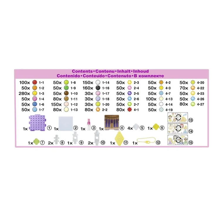 Aquabeads, Księżniczki Disneya, Creation Cube, zestaw startowy, 2500 elementów, 31773