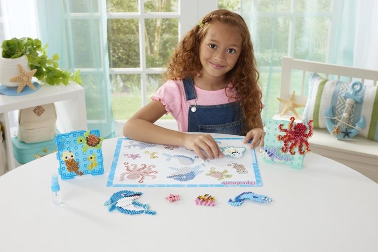 Aquabeads, Oceanarium, koraliki wodne, zestaw startowy, 1500 elementów, 35046