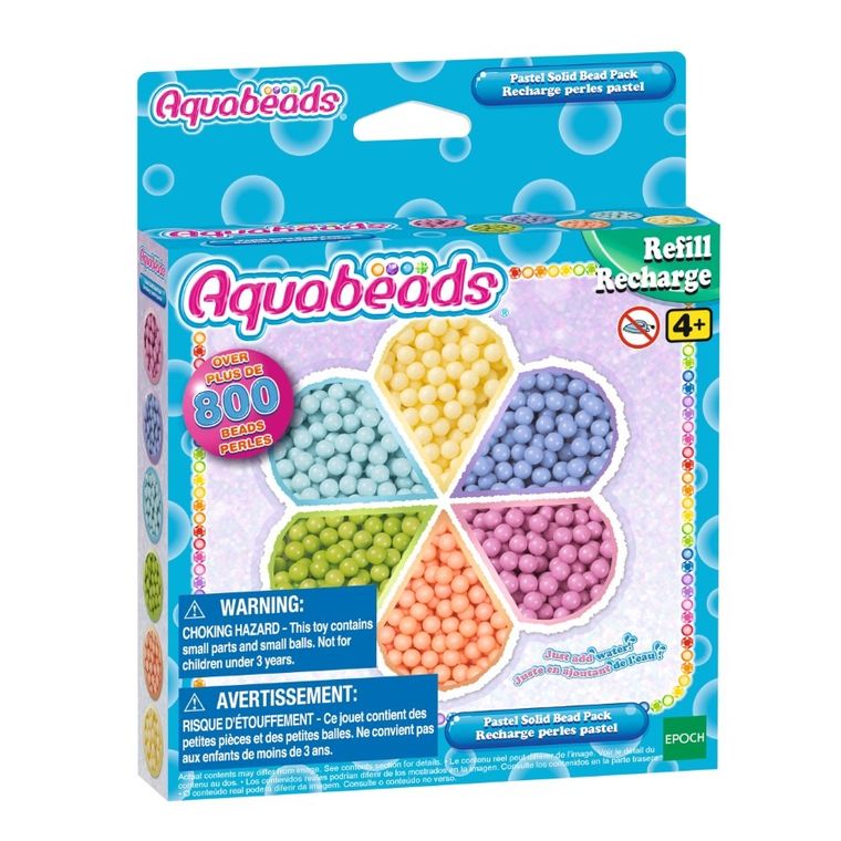 Aquabeads, Pastelowe koraliki podstawowe, zestaw uzupełniający, 31505