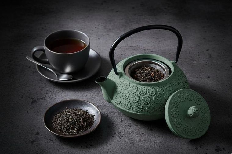 Aromelio, Kumo, czajnik żeliwny z zaparzaczem, 1000 ml