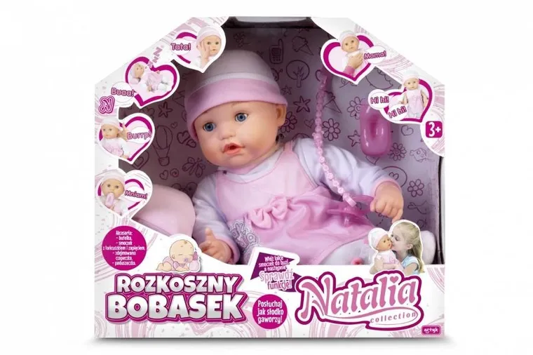 Artyk, Natalia, Rozkoszny bobasek, lalka interaktywna, 40 cm