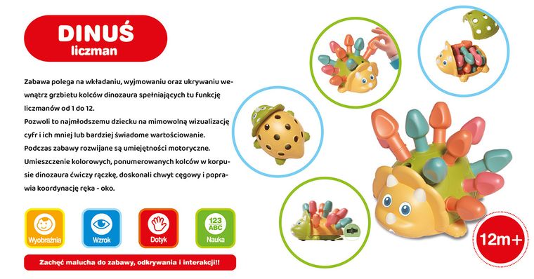 Askato, Dinozaur Liczman, zabawka edukacyjna