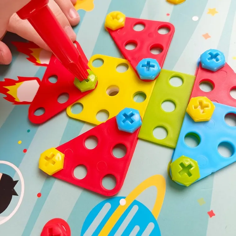 Askato, Genialny dzieciak, śrubkowy trening małej rączki, mozaika, 116 elementów