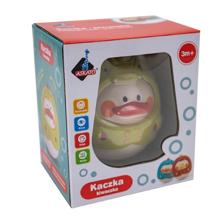 Askato, Wańka Wstańka, kaczka, jasnozielona, 1 szt.
