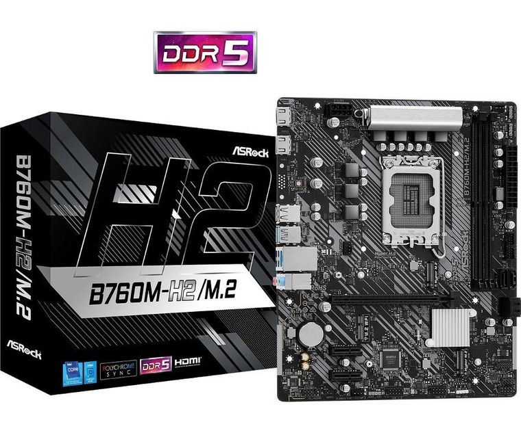 ASRock, płyta główna, B760M-H2/M.2 s1700 2DDR5 DP/HDMI mATX