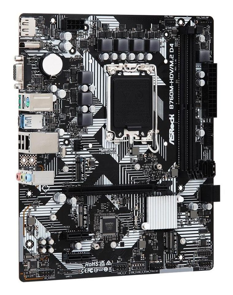ASRock, płyta główna, B760M-HDV/M.2 D4 s1700 2DDR4 DP/HDMI mATX