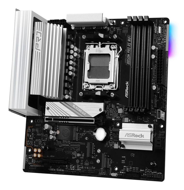 ASRock, płyta główna, B850M PRO RS WIFI AM5 4DDR5 mATX