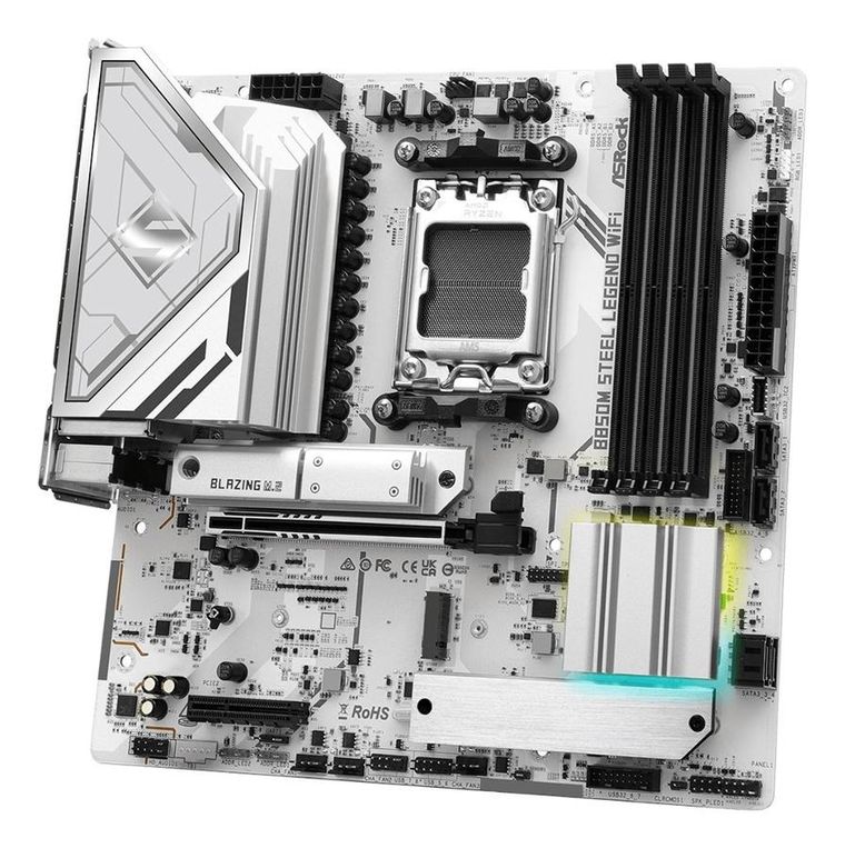 ASRock, płyta główna, B850M STEEL LEGEND WIFI AM5 4DDR5 HDMI/DP mATX