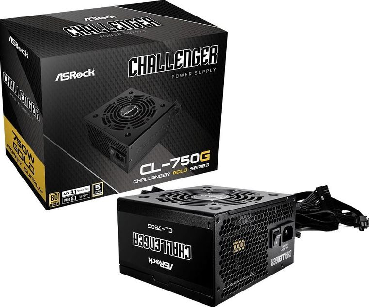 ASRock, zasilacz, CL-750G, 750W, 80PLUS GOLD