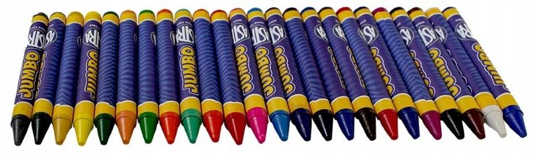 Astra, Jumbo, kredki świecowe 12 kolorów