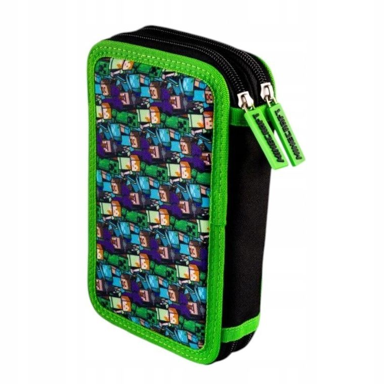 Astra, Minecraft, piórnik rozkładany, podwójny, Creeper