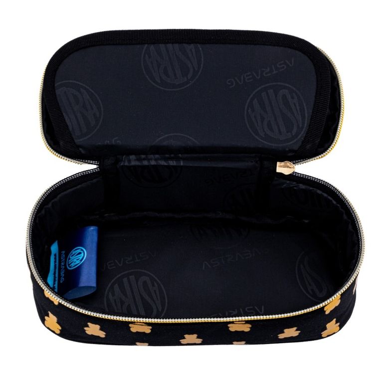 Astrabag, piórnik, owalny, Golden Teddy