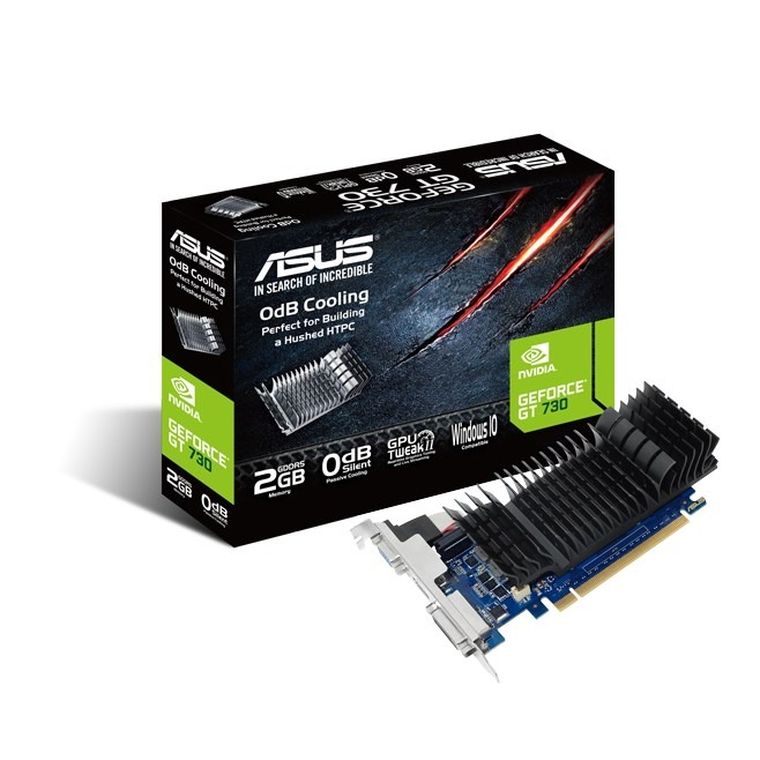 Asus, karta graficzna, NVIDIA GF GT 730, 2048MB, GDDR5 64b PCI-E 2.0, 902MHz/5010MHz